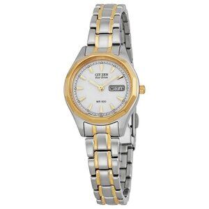 NWT Authentic Citizen Eco-Drive Sport White Dial Two-tone Women's Watch